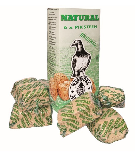 Natural piksteen 6-pack 6x620 gr