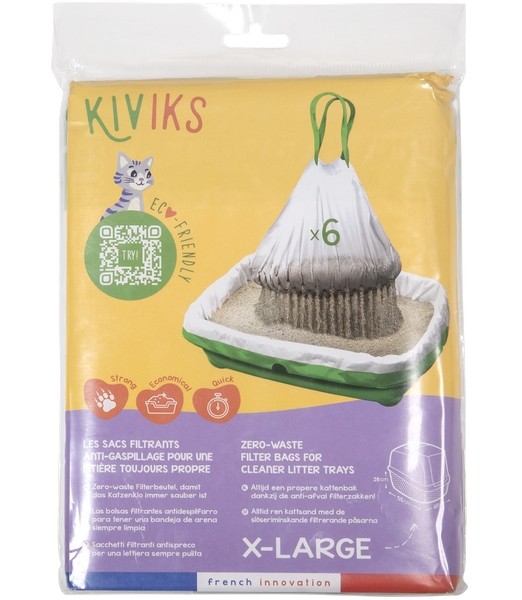 KIV Kattenbakzak met Filter XL 34x52x25