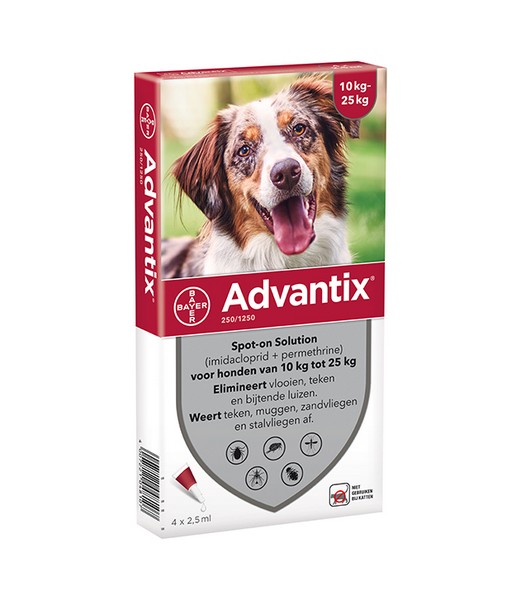 Advantix 10kg 25kg 4 pipet