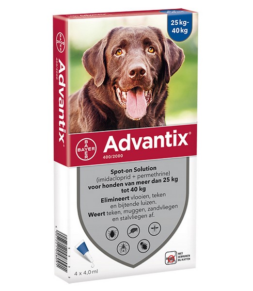 Advantix 25kg 40kg 4 pipet