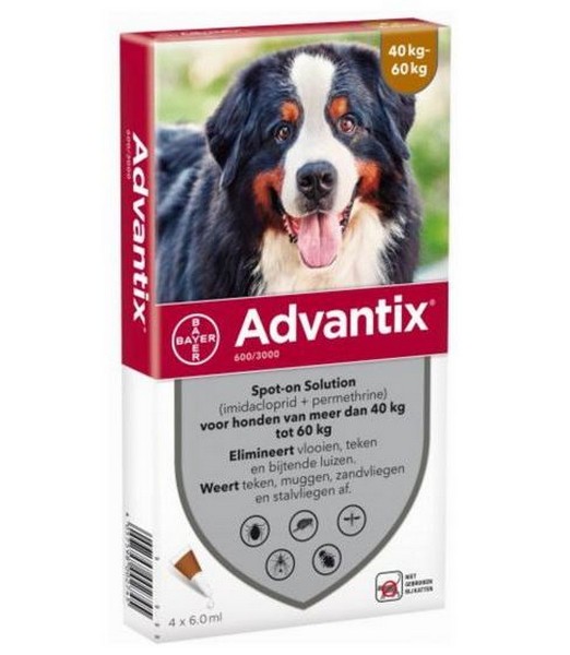 Advantix 40kg 60kg 4 pipet