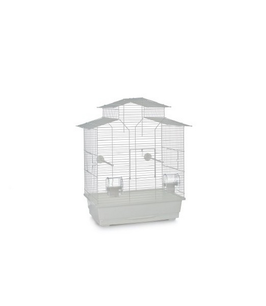 Vogelkooi Iza 2 Pagode Wit 45x28x59,5 cm