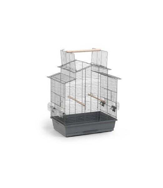 Beeztees Iza 3 Open - Vogelkooi - Grijs - Groot - 59x38x65 cm
