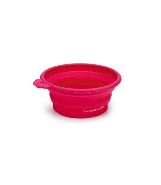 Beeztees - Hondenvoerbak - Inklapbaar - Roze - 14x12,5 cm
