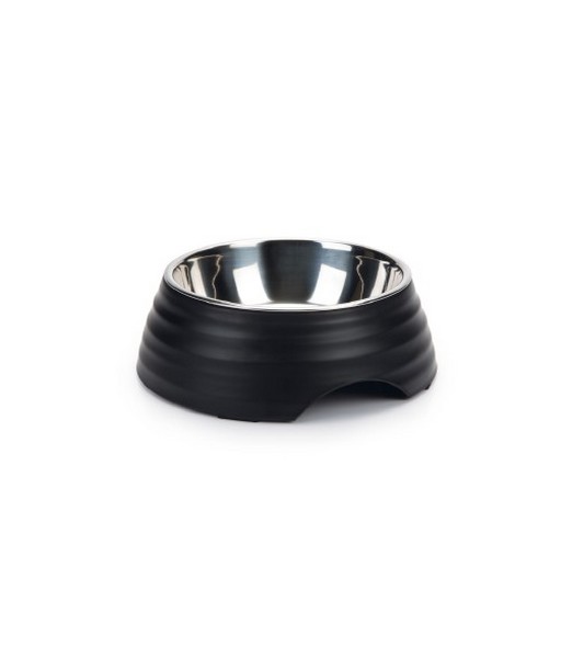 Beeztees Rimpu - Hondenvoerbak - Melamine - Zwart - 17,5 cm