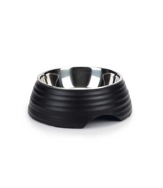 Beeztees Rimpu - Hondenvoerbak - Melamine - Zwart - 22 cm