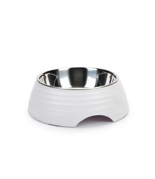 Beeztees Rimpu - Hondenvoerbak - Melamine - Wit - 22 cm