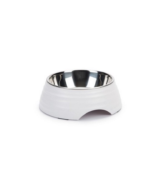 Beeztees Rimpu - Hondenvoerbak - Melamine - Wit - 17,5 cm
