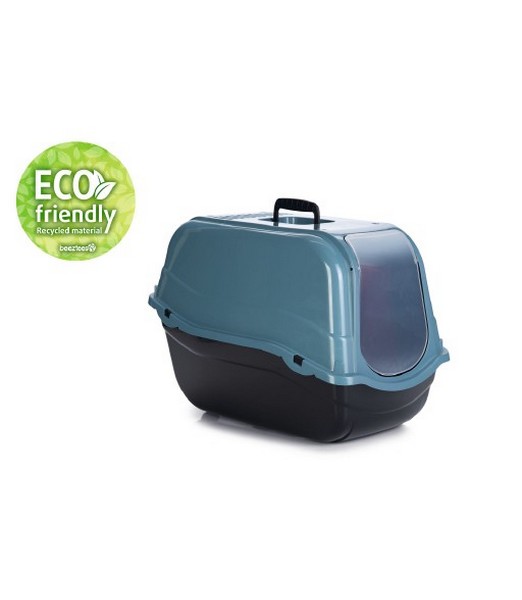 Kattenbak Romeo Eco Blauw/Zwart