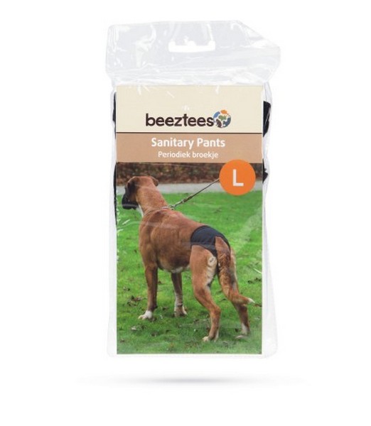 Beeztees Periodiek Broekje - Hond - Zwart - L - 53-59 cm