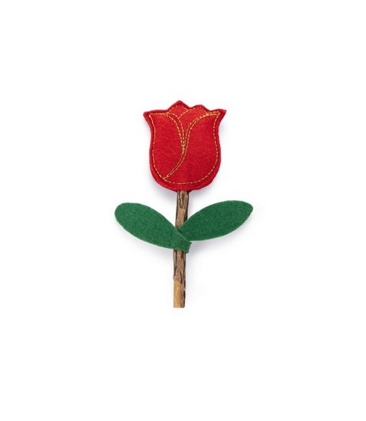 Beeztees Catnip+Matatabi Roos - Kattenspeelgoed - 12x4 cm
