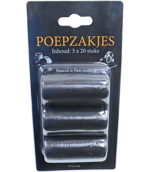 Flexi Poepzakjes 60 stuks