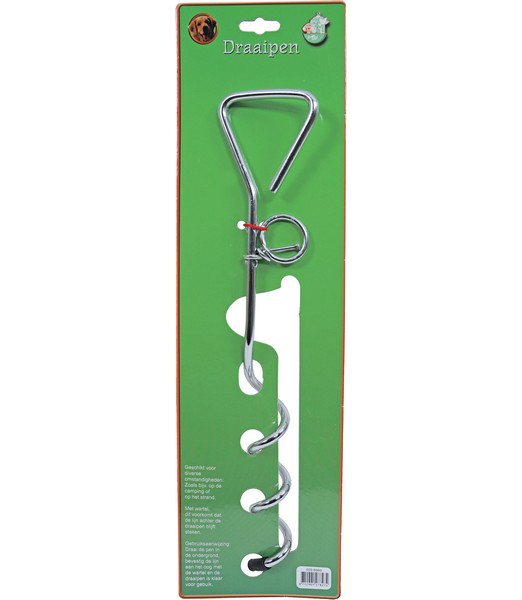 Draaipen glans verzinkt 40 cm           