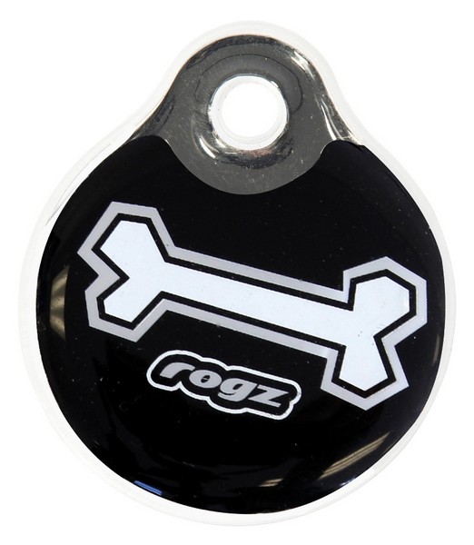 RogZ ID Tag Small Black Bone