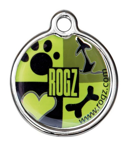 RogZ ID Tag Small Metal Lime Juice