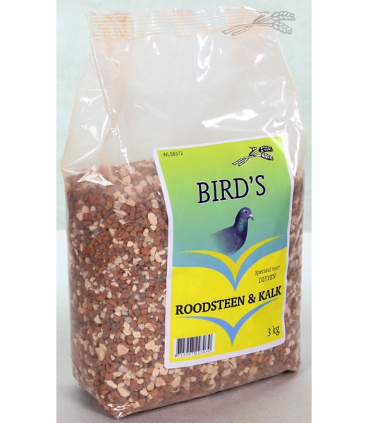 Birds Roodsteen en kalk 3 kg