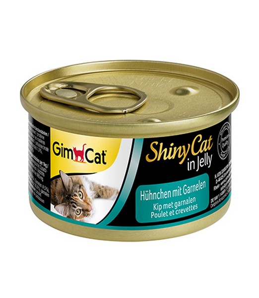 ShinyCat Blik Kip met Garnalen 70 gr