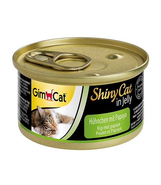 ShinyCat Blik Kip met Papaja 70 gr