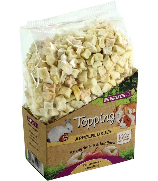 ESVE Topping Appelblokjes Knaagdier 100 gr