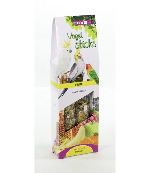 ESVE Vogelsticks Agap/gropar Fruit 2 st