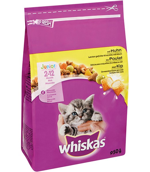Whiskas Droog Junior Kip 1,9 kg